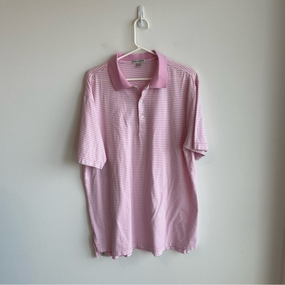 Peter MillarDrum Stripe Performance Jersey Polo Size Large